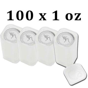 Australië. 1 Dollar 100 x 1 oz $1 AUD Australian Silver