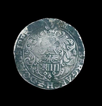 Lage landen feodaal, Prinsbisdom Luik. Thaler 1569 (Zonder, Postzegels en Munten, Munten | Nederland