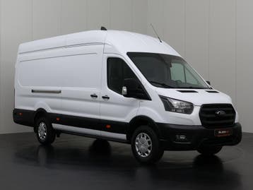 Ford Transit 2.0TDCi 130PK L4H3 Jumbo, Stof, Gebruikt, Euro 6, Wit