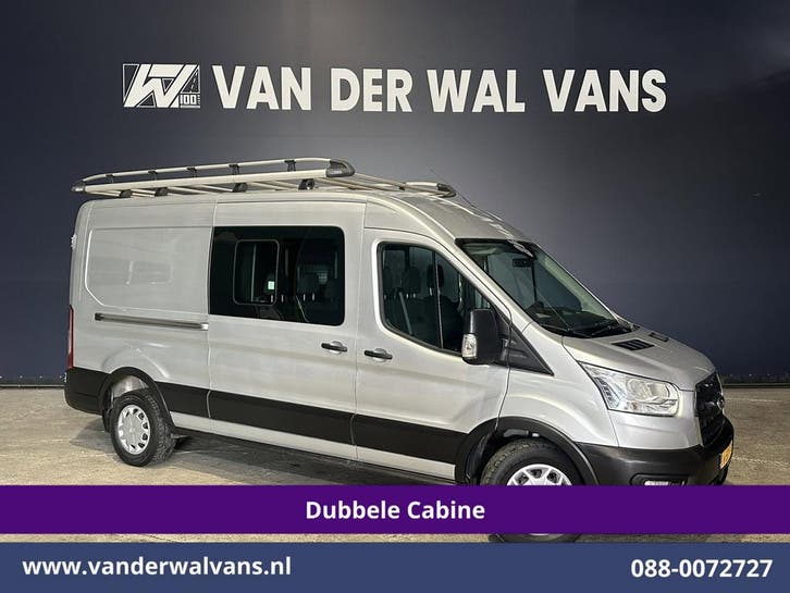 Ford Transit L3 H2 | Lease vanaf 404,- p/mnd, Auto's, Ford, Dealer onderhouden, Te koop, Handgeschakeld, Diesel, Zilver of Grijs