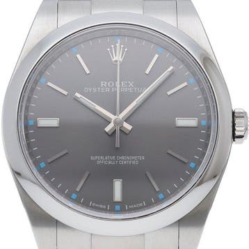 Rolex - Oyster Perpetual 39 Watch in Dark Rhodium - 114300 -, Nieuw