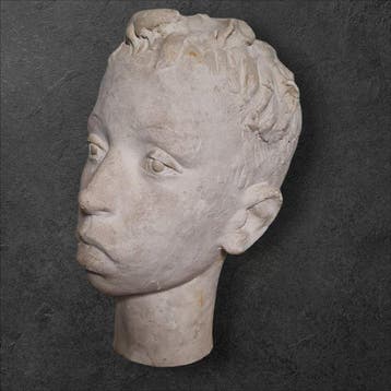 Hoofd - Bambino in gesso 1920 - Gips