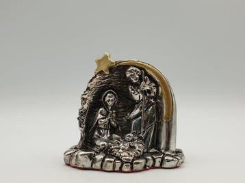 Presepe rivestito in Argento - Beeldje - Verzilverd