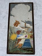 Art Deco Tegel - Gezicht op bollenvelden - De Porceleyne