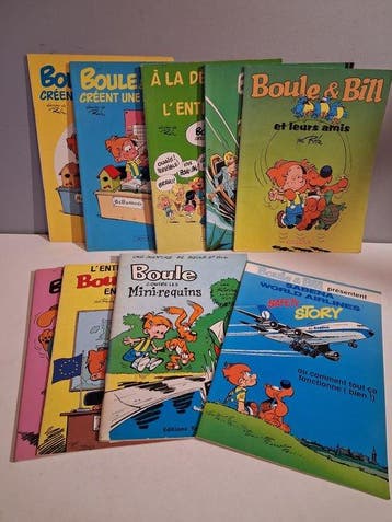 Boule & Bill - Editions publicitaires - 9x B - 9 Album -, Nieuw