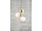 Nordlux Lilly - Hanglamp - 3x E14 - Opaal glas/messing, Verzenden, Zo goed als nieuw