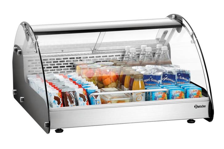 Bartscher Koelvitrine | Tafelmodel | 118L | 1°C-10°C | Stati, Witgoed en Apparatuur, Koelkasten en IJskasten, Ophalen of Verzenden