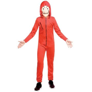La Casa De Papel Verkleedkleren Kostuum - - Maat 128, Kinderen en Baby's, Carnavalskleding en Verkleedspullen, Ophalen of Verzenden