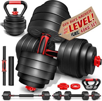 Dumbells set - Gewichten set - Halterset - Verstelbaar - 40, Verzenden, Zo goed als nieuw