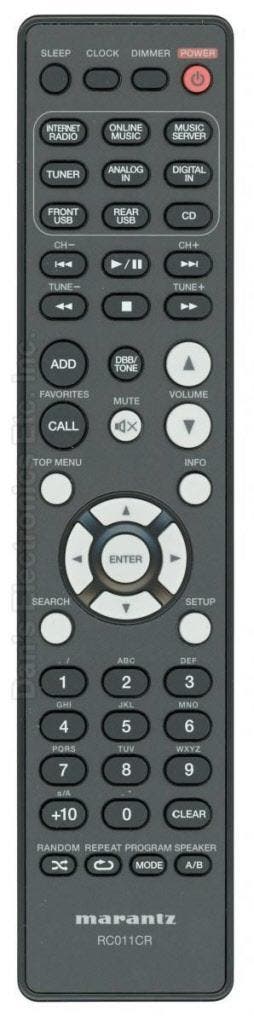Afstandsbediening Marantz rc011cr, Ophalen of Verzenden, Nieuw, Origineel