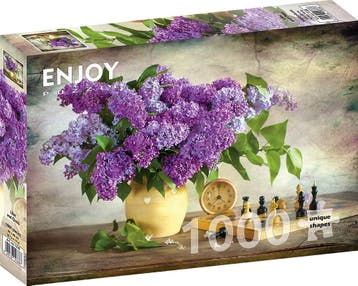 Flieder und Schach Puzzel (1000 stukjes) | Enjoy Puzzle -, Verzenden, Nieuw