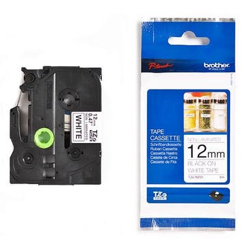 Brother TZe-N231 tape zwart op wit 12 mm (origineel), Computers en Software, Printerbenodigdheden, Verzenden, Nieuw, Printertape