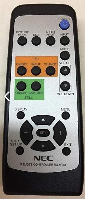 Afstandsbediening Nec ru-m115 ru-m118 ru-m104, Audio, Tv en Foto, Ophalen of Verzenden, Nieuw, Origineel