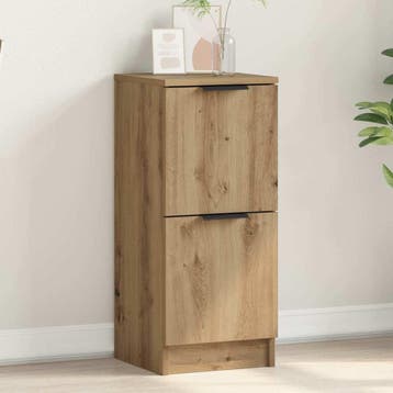 vidaXL Dressoir 30x30x70 cm bewerkt hout artisanaal, Minder dan 50 cm, Verzenden, Nieuw, 25 tot 50 cm