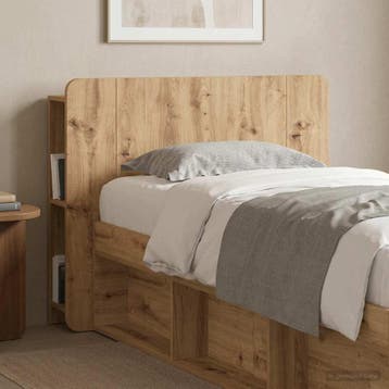 vidaXL Hoofdeinde kas Artisanaal eiken 100 cm Bewerkt hout, Verzenden, Nieuw, Bruin, Hout