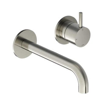 Inbouw Wastafelkraan Hotbath Cobber 18 cm Gebogen Uitloop, Ophalen of Verzenden, Nieuw, Chroom, Kraan