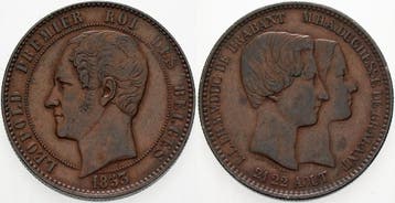 10 Centimes 1853 Belgie-koenigreich Leopold I 1831-1865, Verzenden