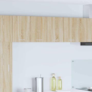 vidaXL Hangkast 2 pcs Sonoma Eik en Wit 60 x 31 x 40 cm, Verzenden, Nieuw, Bruin