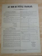 Document - Napoléon III - Au nom du peuple français Vente