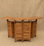 Wandtafel - Teak - Mobile Bar Curvo