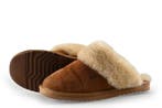Warmbat Pantoffels in maat 40 Cognac, Kleding | Dames, Schoenen, Overige kleuren, Verzenden, Zo goed als nieuw, Pantoffels of Sloffen