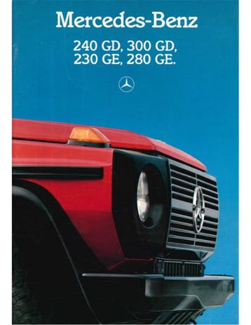 1986 MERCEDES BENZ G KLASSE BROCHURE DUITS, Nieuw, Author