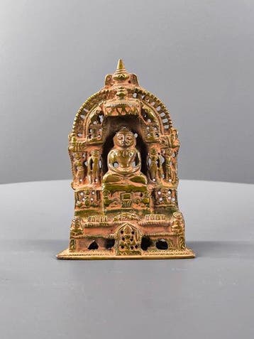India - Jain Geel brons, koperlegering die waarschijnlijk