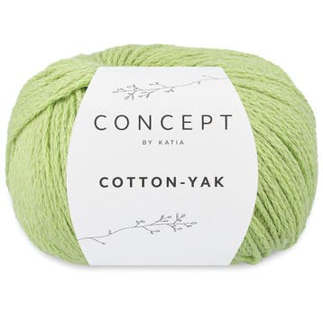Katia Concept Cotton-Yak - 126 pistache - Katoen / Jakwol, Ophalen of Verzenden, Nieuw