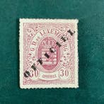 Luxemburg 1875 - Dienst : 30 cent wapenschild met perforatie, Gestempeld
