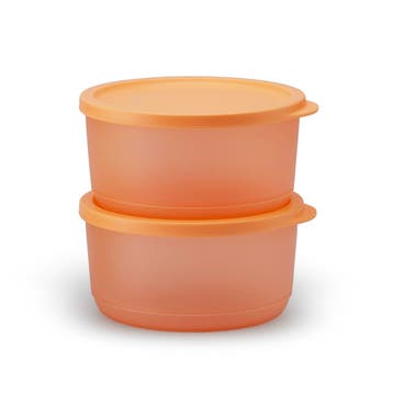 Tupperware Cubix Rond 530 ml (2), Huis en Inrichting, Ophalen of Verzenden, Nieuw, Oranje