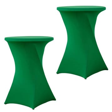 Set Van 2 Stuks! Groen 80 CM Alora Tafelrok Voor Statafel -, Nieuw