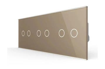 Livolo | Goud | 2+2+2 | Touch Dimmer | Smart Schakelaar |, Ophalen of Verzenden, Nieuw, Schakelaar