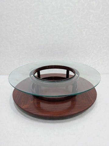 Cassina - Gianfranco Frattini - Middentafel - Hout, Glas