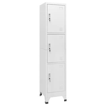 vidaXL Lockerkast met 3 vakken 38x45x180 cm, Verzenden, Nieuw