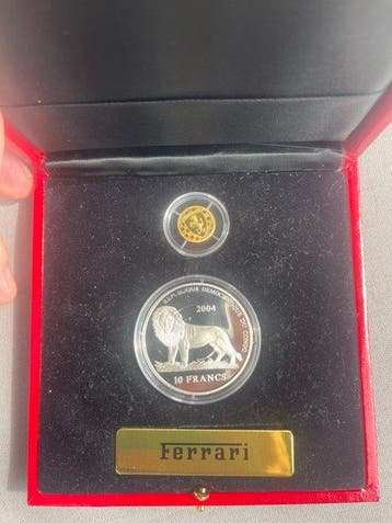 Congo. 10, 20 Francs 2004, Limited Edition Ferrari Coin Set