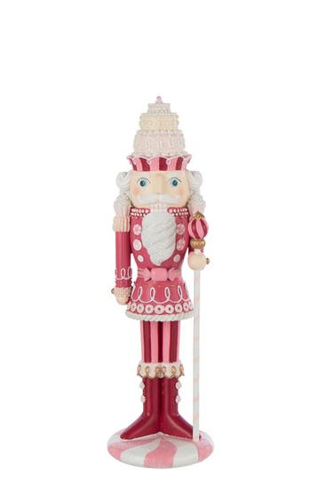 Notenkraker Snoep Hars Wit/Roze Medium, Verzenden, Nieuw