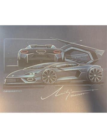 2025 LAMBORGHINI TEMERARIO LITHOGRAFIE, Nieuw, Author
