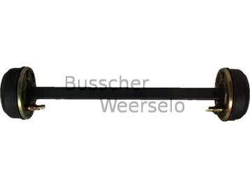 Starre As - 1400kg - Geremd - Ongeveerd - Vierkant 50 - Aanh, Auto diversen, Aanhangwagen-onderdelen, Ophalen of Verzenden, Nieuw