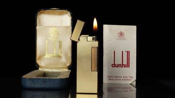 Dunill - Barley Pattern Rollagas Lighter - Zonder, Nieuw