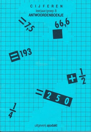 Ajodakt Antwoorden Cijferen groep 8, Boeken, Verzenden, Nieuw