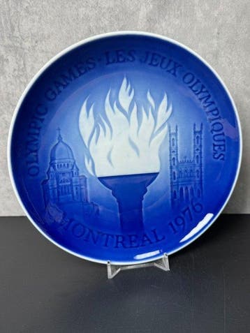 1976 Montreal Olympics Commemorative Porcelain Plate, Nieuw