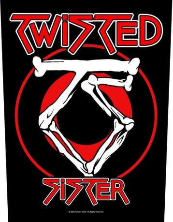 Twisted Sister Circular Logo Rugpatch officiële merchandise, Ophalen of Verzenden, Nieuw, Kleding