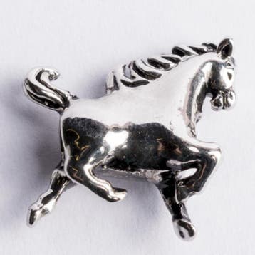 Be Charmed paard kraal zilver met een rhodium laag (nikke..., Ophalen of Verzenden, Nieuw, Kraal