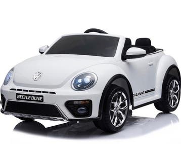 Volkswagen Beetle, 12 volt Kinder Accu Auto met rubberen ban, Kinderen en Baby's, Speelgoed | Buiten | Accuvoertuigen, Ophalen of Verzenden