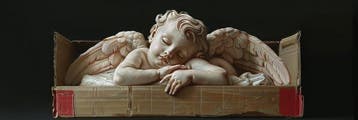 CREATIVE_HUB - Young angel in a box XXL 40 x 120 cm