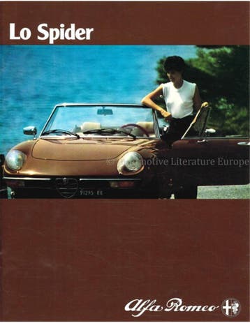 1980 ALFA ROMEO SPIDER BROCHURE ITALIAANS, Nieuw, Alfa Romeo, Author