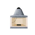 Open haard - VZ100, Verzenden, Nieuw