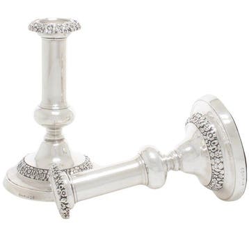 Thomas & John Settle - Kaarsenhouder (2) - .925 zilver -