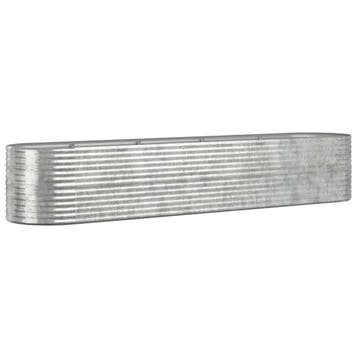 Verhoogde Plantenbak 368cm | Zilver | Laatste Stuk!, 100 cm of meer, Balkon, Ophalen of Verzenden, Zo goed als nieuw