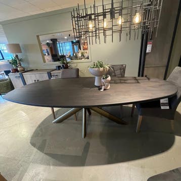 Dutchz 2801 Eettafel Eikenblad Ovaal - House of Dutchz, Eikenhout, Nieuw, 150 tot 200 cm, Modern